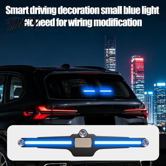 Solar Powered Auto Interior Light Car Window Light, LED Blue Safety Lamp for Rear Windshield, Vehicle Illumination Universal Suction Cup Warning SUVs