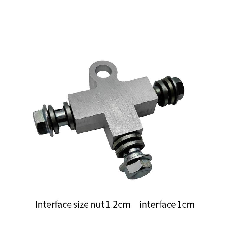 Hydraulic Brake Oil Line Tee M10 T Shape Brake Line Tee Car Brake Tee Beach Kart Brake Hose 3 Way Connector 10mm Hose Connector