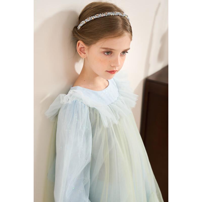 Girls' Sequin Petal Tulle Princess Dress