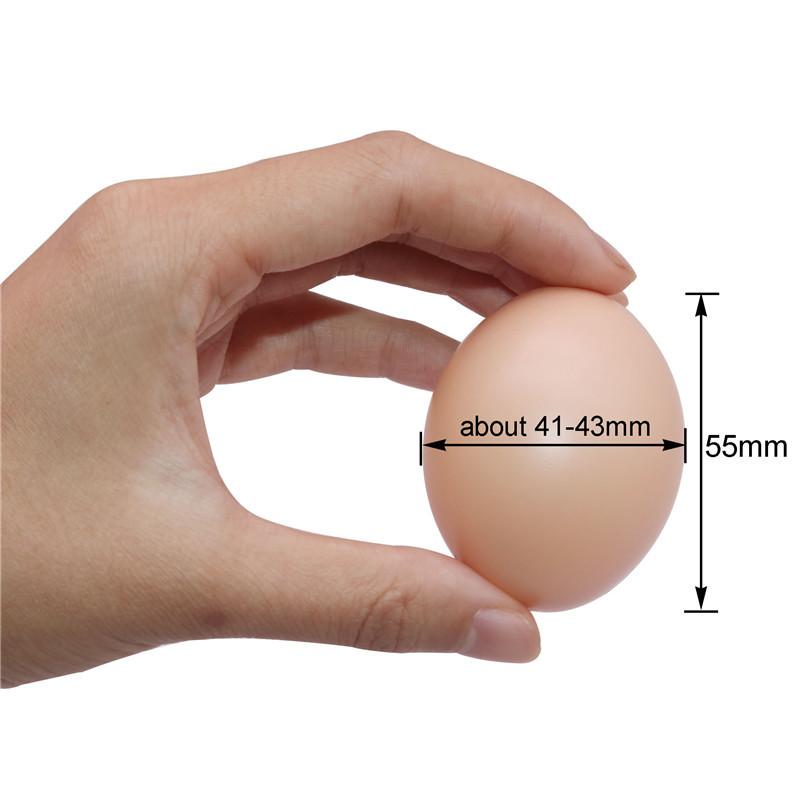 Toy eggs 30 Pcs Poultry Series Plastic Fake egg Hens hatch nest eggs Children's toys Farm Animal Cages Accessories DIY painting
