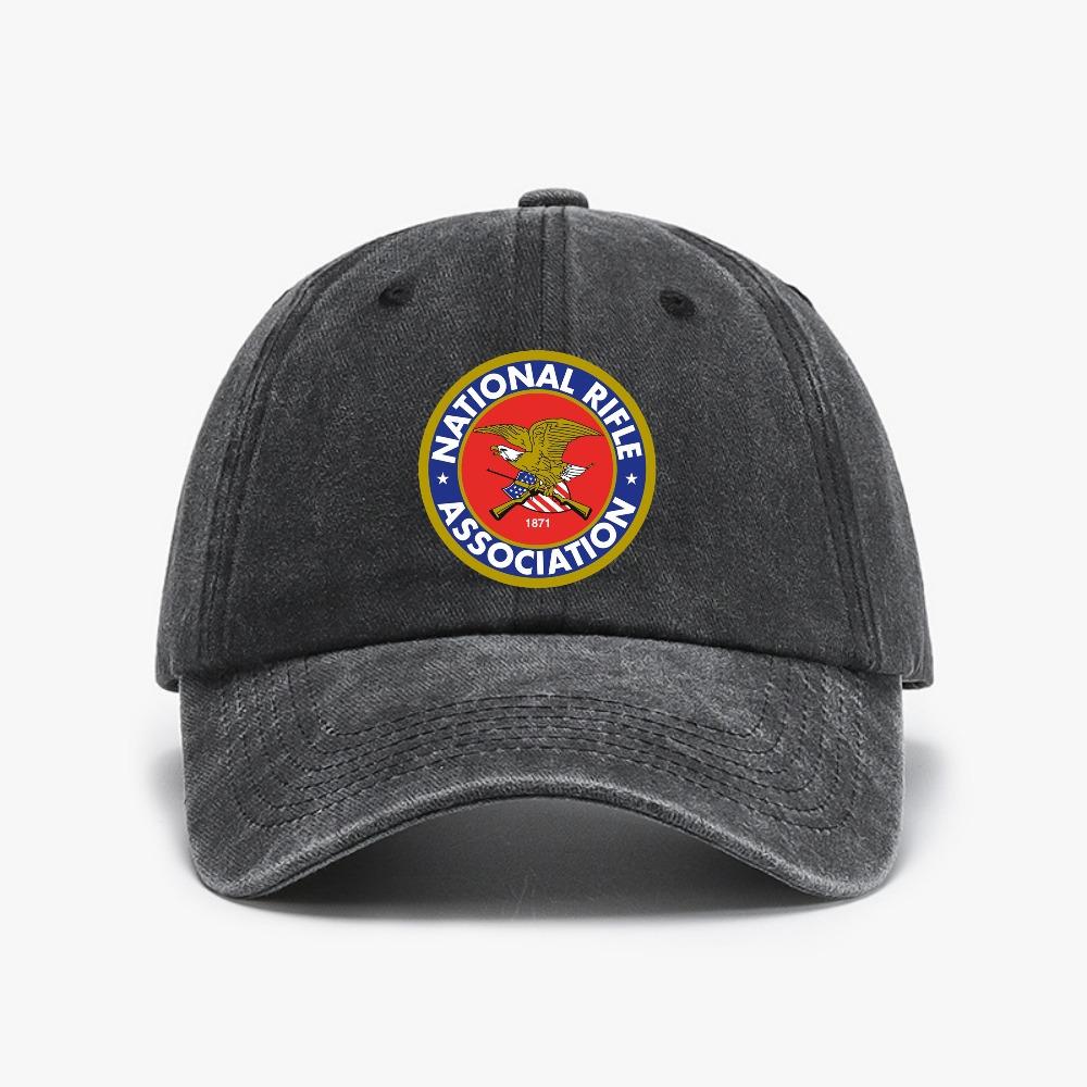 Anarchy Symbol Distressed Washed Baseball Cap Fashion Adjustable Casual Outdoor Unisex Hat Adjustable
