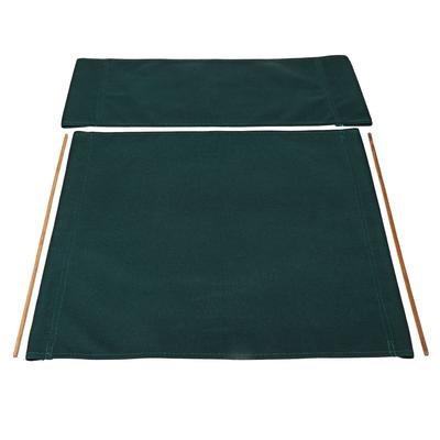 2pcs Dark Green Canvas Backrest Seat Cloth For Cross Folding Director Chair/Leisure Stool/Seat Outdoor Camping Fishing Canvas