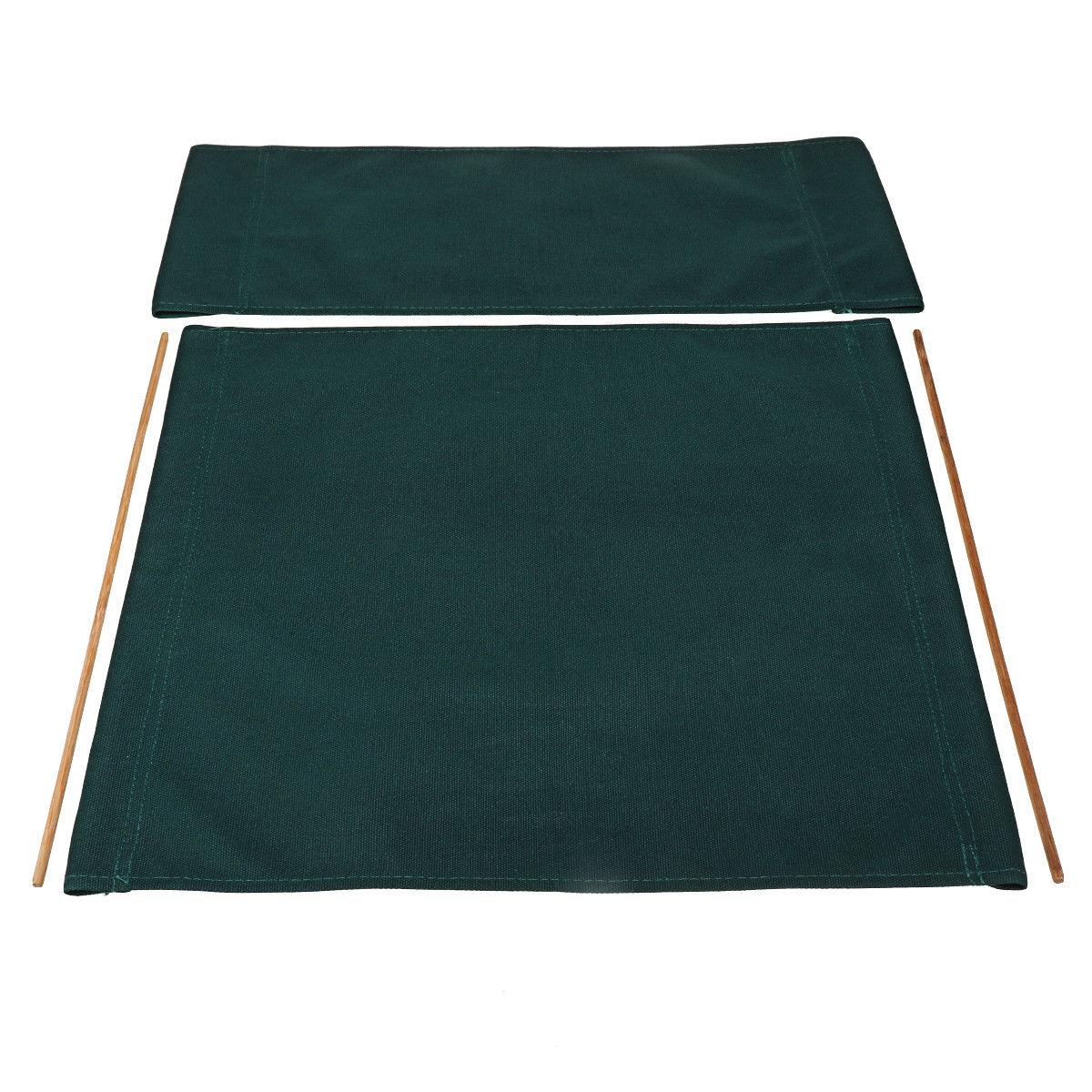 

2 шт. Темно-зеленая парусиновая ткань для спинки и сиденья для складного стула режиссера/стула для отдыха/сиденья для кемпинга на открытом воздухе, рыбалки, парусина темно-зеленого