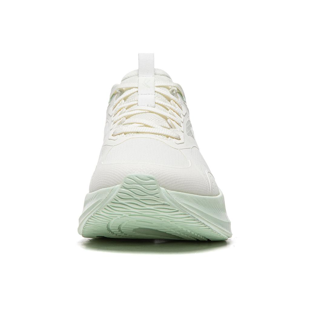 Li Ning Ling Bo V2 Thick Sole Increased Height Soft Rebound Running Shoes Women Sneakers Off-White ARSV104-2