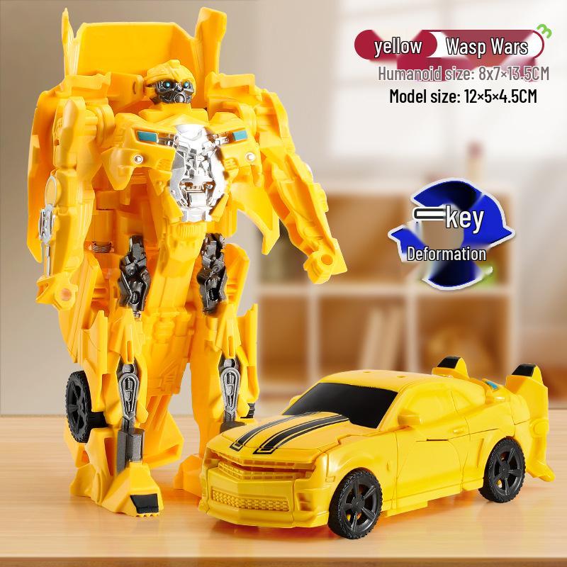 Transforming Toy Car Robot - Non-Alloy King Kong Model Optimus Bumblebee for Boys Ages 3-6