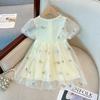 Summer Girls Thin Short Sleeve Princess Dress Super Fairy Stylish Baby Tulle Skirt Children Dress