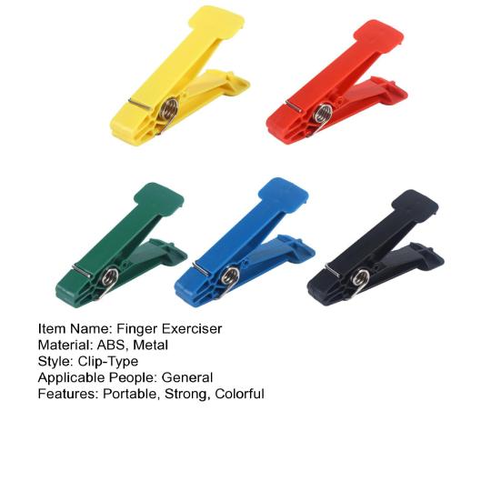 5Pcs Finger Exerciser Resistive Pinch Pin Exerciser Hand Pinch Resistance Clips Grip Strengthener Weak Hands Physical Training Equipment