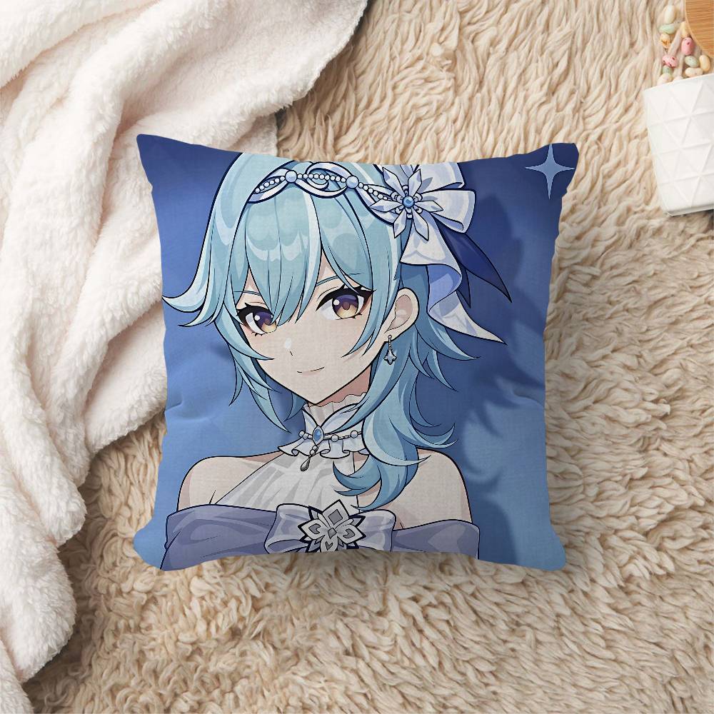 Genshin Impact Game Pillow Cover Sofa Cushion Cover Home Room Decoration Children Gift