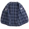 RING JACKET Black x Gray New Balloon 100% Wool Check Pattern 3B Jacket Jacket 52 Black x grayUsed