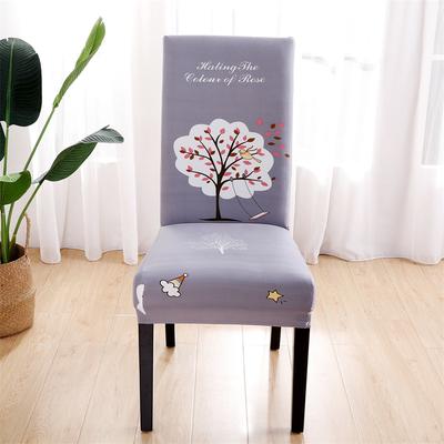 1Piece Printed Dining Room Chair Cover Spandex Elastic Stretch Slipcovers for Kitchen Hotel Banquet Living Room Home Decoration