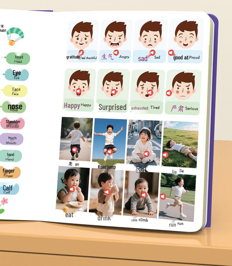 Interactive Audiobook Learning Toy for Children 0-9 Years - Educational Point-and-Read Tool