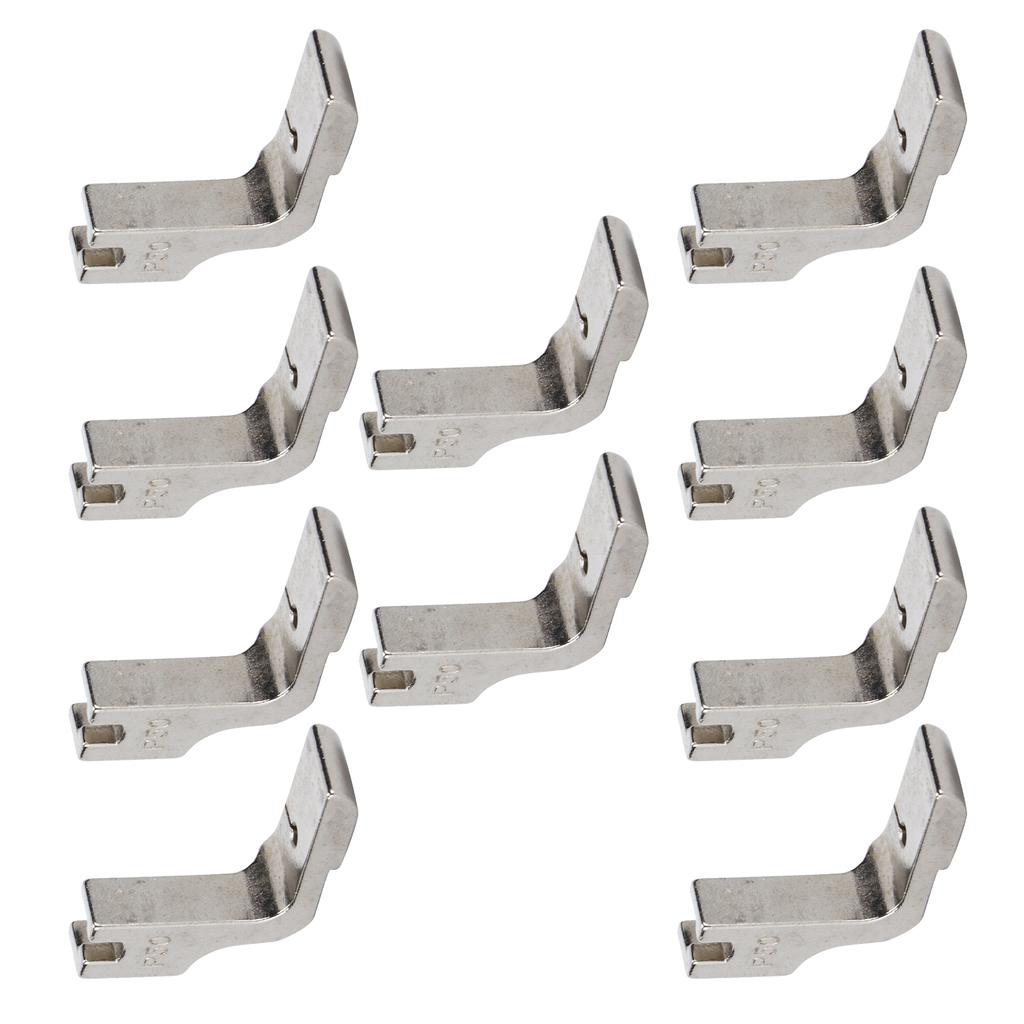 10 Stück Kräuselfuß Edelstahl Universal Industrie-Nähmaschinen Zubehör