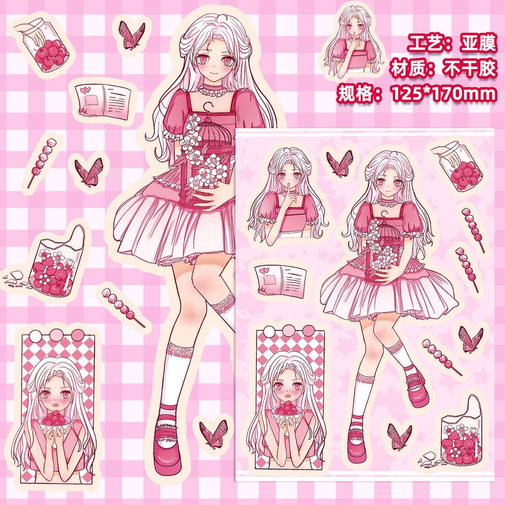 10 Photos/package Sailor Moon Sticker Loli Girls’ Girls’ DIY Handbook