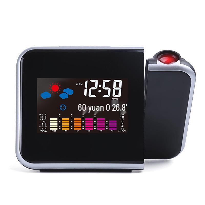 

LED Projection Alarm Clock with Weather Forecast and Perpetual Calendar Standard чёрный
