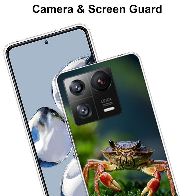Unique Animal Crab Phone Case For Xiaomi Poco F7 Ultra X7 X6 M8 M7 M6 M4 M3 Pro X4 Mi 15 15T 14 14T 12T 12S 10T Pro 12 11 Lite C