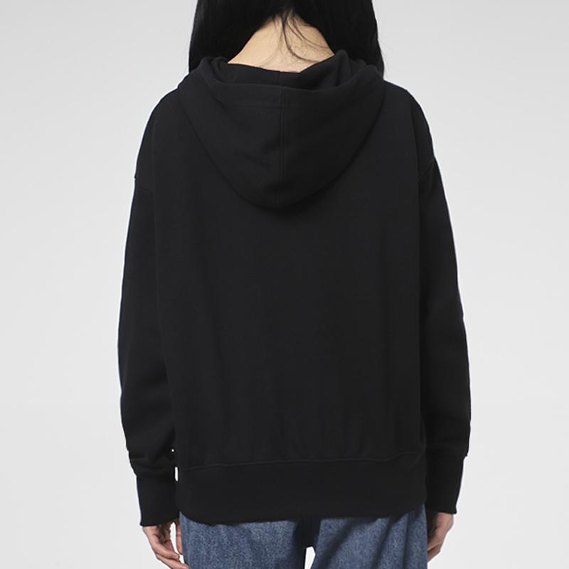 Nike Casual Sport Logo Hoodie Pullover Sweatshirt Women Tops Black CZ8621-010