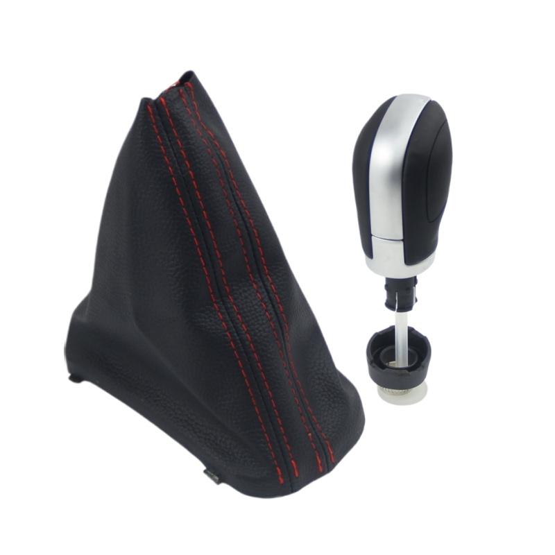 For VW VOLKSWAGEN Golf 6 MK6 DSG Gear Shift Knob Stick Pen Lever Shifter Gaiter Boot Collar Car Styling Accessories