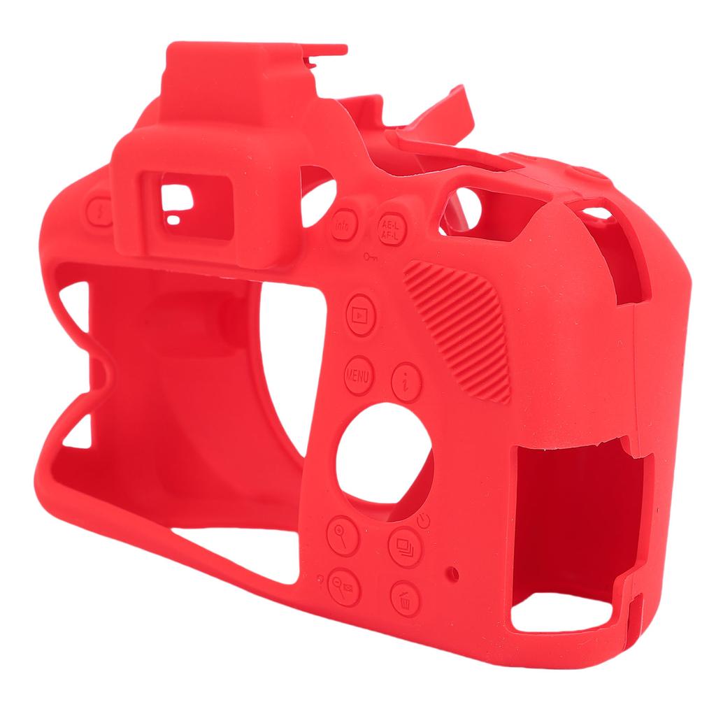 Camera Silicone Cover Fit for Nikon D3500 Protective Non Slip Ultra Thin Soft Camera Case Protector Red