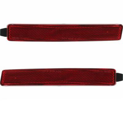 1Pair Bumper Reflector For 2007-12 GMC Acadia 2009-12 Traverse 2010-16 SRX