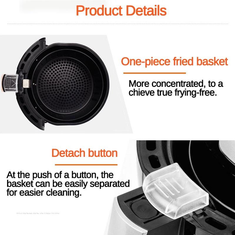 3.6L 1400W Smart Touch LCD Airfryer Pizza Multi Function Smart Fryer for Fries Air Fryer Oil Free Health Fryer Cooker