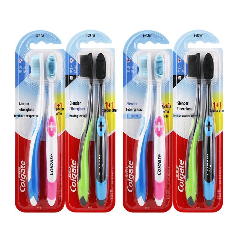 Colgate Slim Soft Charcoal Toothbrush Value Pack