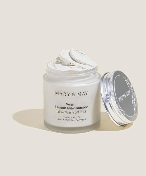 Mary&May Vegan Lemon Niacinamide Glow Wash-Off Pack 125g