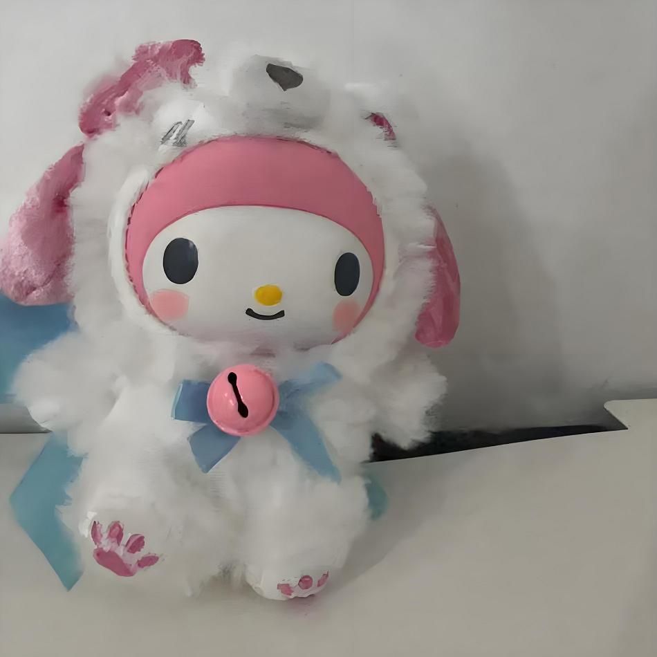 New Sanrio Characters Fox I Sland Blind Box Cinnamoroll Plush Pendants Surprise Box My Melody Blind Boxtoy Gift