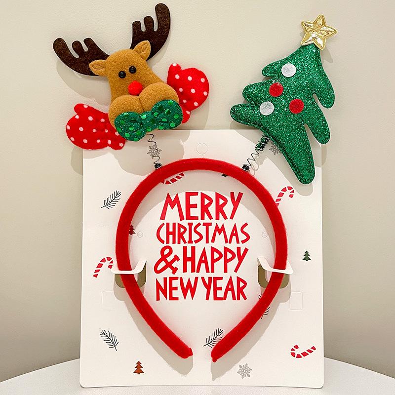 Mori Style Reindeer Antler Headband: Cute Christmas Hair Clip for Women & Kids