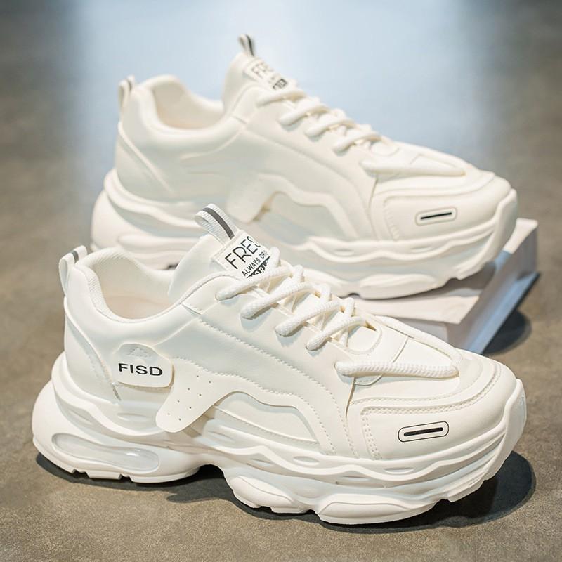 

Men s Shoes Summer New Breathable Small White Fashionable All-matching Platform Sole Sneakers Casual Dad Men 41