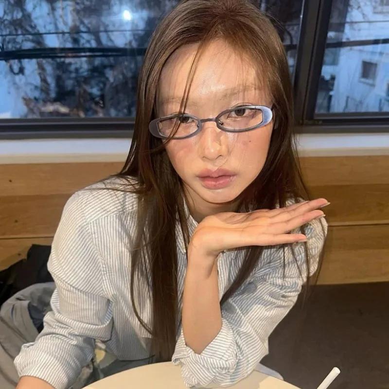 New Metal Punk Small Frame Oval Sunglasses Women For Men Vintage Luxury Brand Designer Outdoor Driving Popular Sun Glasses Uv400