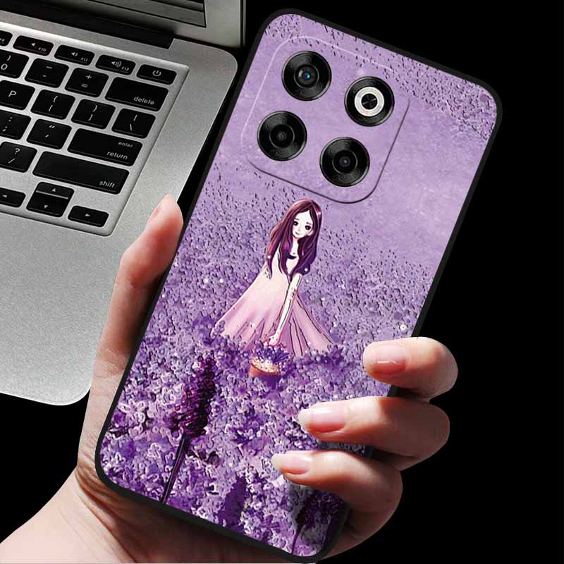 For ZTE Blade V70/Axon 70 3D Relief Flower Emboss Soft Silicone Back Cover For ZTE Nubia V70 Relief Emboss Case ZTE Blade V70 70
