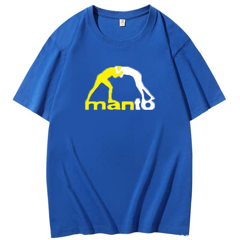 Men's T-shirt summer casual men's clothing soft polyester fabric short sleeves