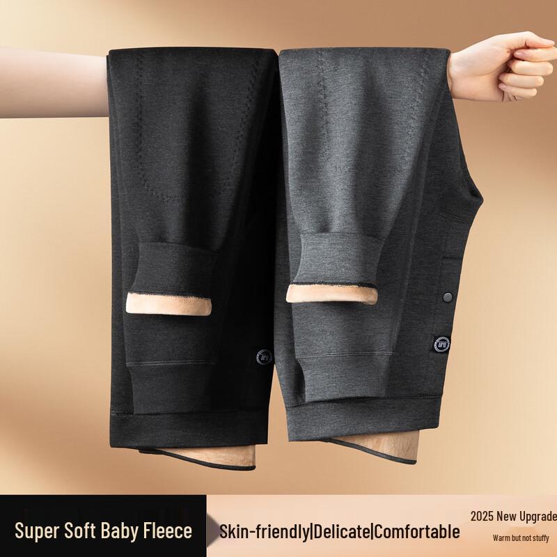 Men's Basic Modal Fleece Lined Thermal Pants