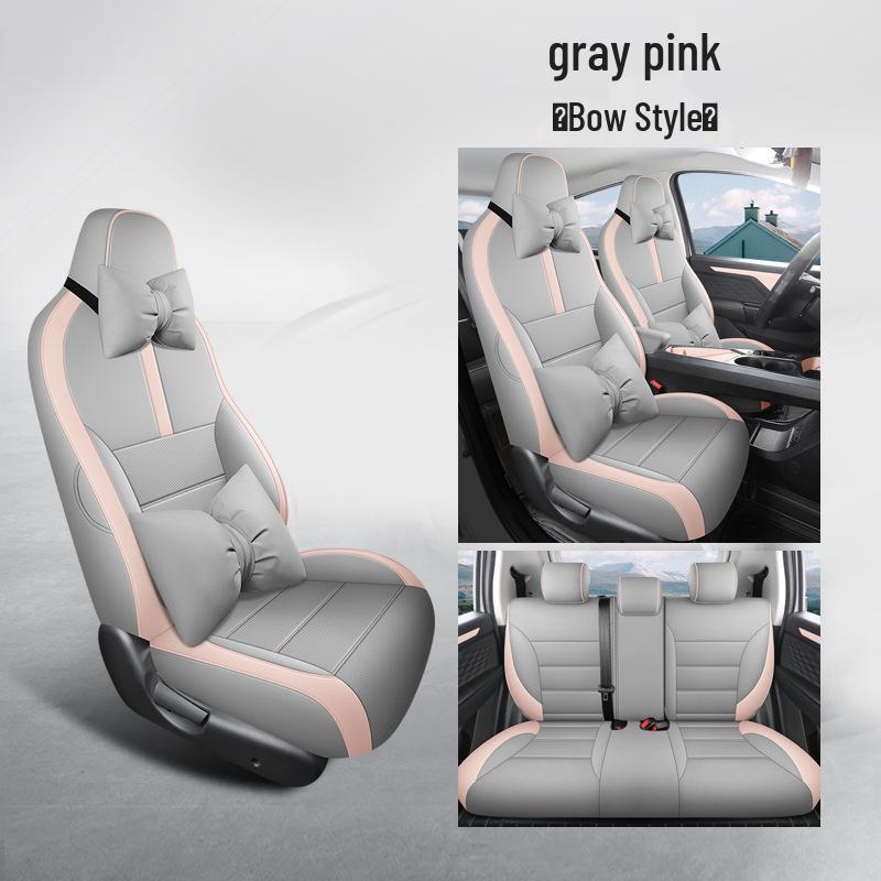 Sihao E10X Car Seat Cushion - Full Leather, Universal Fit, Four Seasons, One-Piece Design for Five-Seaters