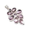 Pink Kunzite Gemstone Pendant In 925 Sterling Silver - Pink Kunzite Handmade Flower Design, Perfect for Gifts, Parties, and Everyday Elegance
