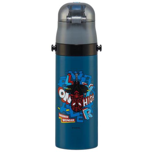 Skater Children's Stainless Steel Water Bottle Direct Drinking 470ml Spiderman Child-friendly Lightweight Type Cold Storage Waterbottle Sports Bottle