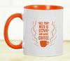 Inkdotpot All You Need Is Love and More Coffee  11 Oz  Coffee  Mugs  Funny Novelty Great for Bride Groom Engagement Gift Bachelor and Bachelorette