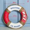 Navy Mediteranean Sea Family Adorment Life Buoy Wall Hanging Decorations Bar Home Decor Props Nautical Life Ring Wedding Crafts