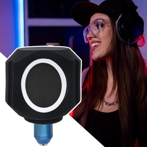 Microphone Sound Isolation Shield | Microphone Filter Reflection Reduction Shield, Microphone Soundproof Cover, Portable Noise Reduction Microphone Is