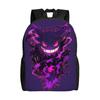 Pokemoned Gengars Backpacks Men Women Basic Bookbag for School College Adorable Cartoon Anime Bags