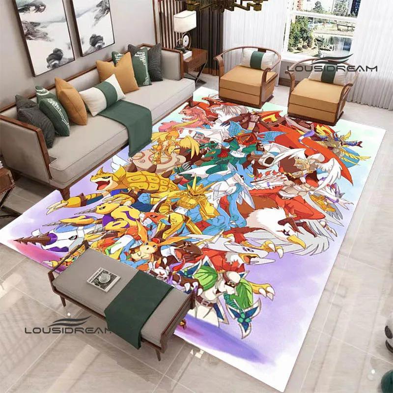 3D Digimon Cartoon Printed Carpet Non-slip Carpet Yoga Mat Carpets for Living Room Area Rug Home Bedroom Decor Birthday Gift