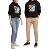 Polo Ralph Lauren SS22 Fleece Lined Hooded Pony Pattern Sweatshirt Unisex Black 710868912001