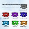 New Colorful LED Phototherapy Black Gold Mask Household Facial Mask Skin Rejuvenation Whitening Oil Removal Neck Instrument Large Row Light
