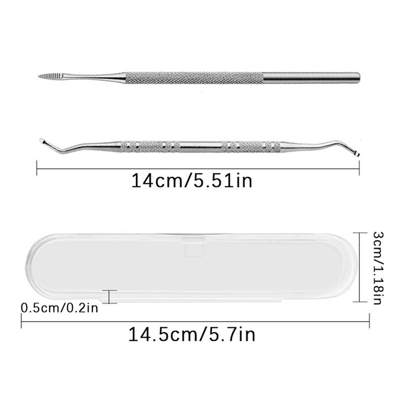 

2Pcs/set Ingrown Toe Nail Lifter Nail File Single End Foot Pedicure Tools