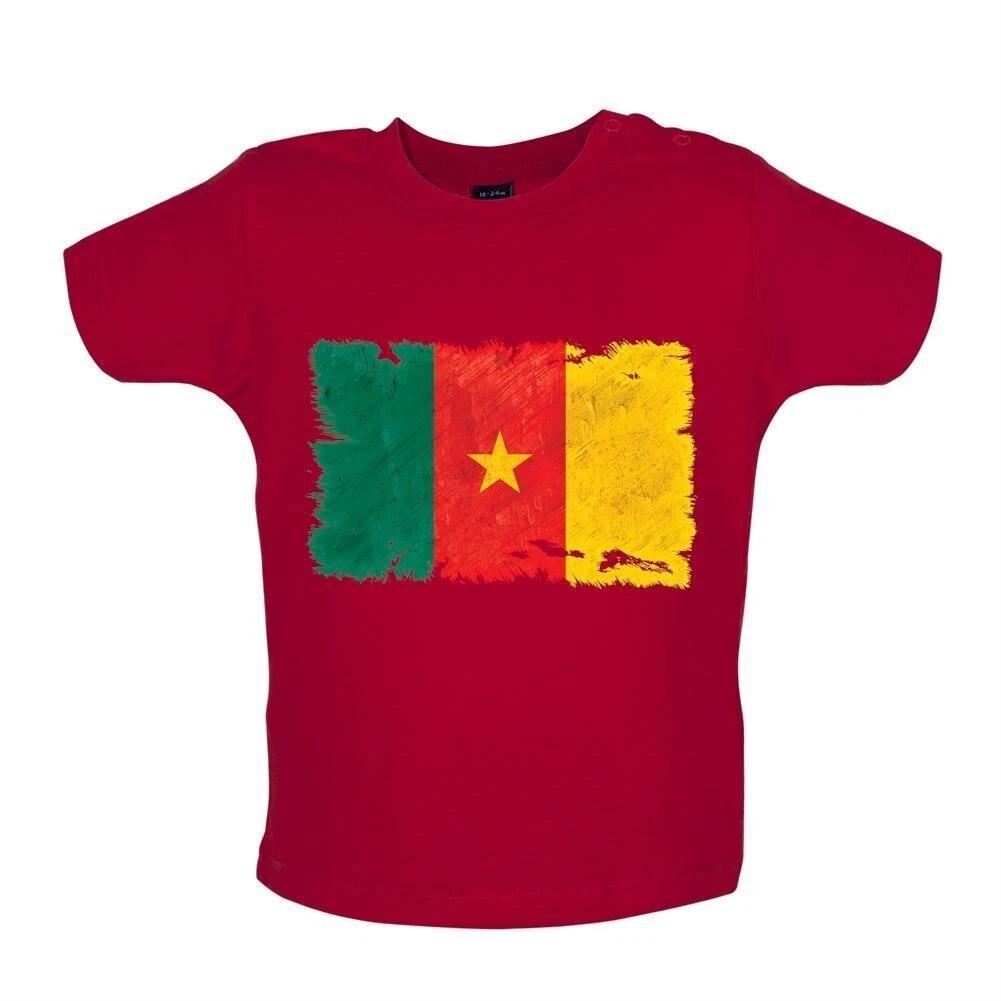 Cameroon Grunge Flag - Baby / Bodysuit - Yaounde Country Travel Africa 140