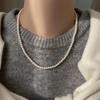 Pearl Necklace French Style Elegant High-End Collarbone Necklace Versatile Simple Choker Accessory