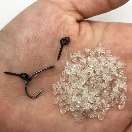 20Pcs Carp Rig Ring Stops with 20Pcs Boilie Bait Screw Fishing Accessories Kit