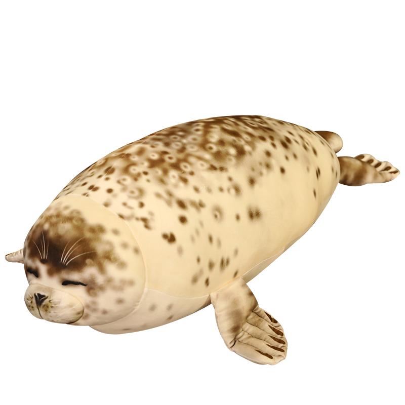 35-110cm Simulation 3D Sea Lion Plush Toys High Quality Stuffed Soft Animal Seal Pillow Baby Kawaii Sleeping Appease Dolls