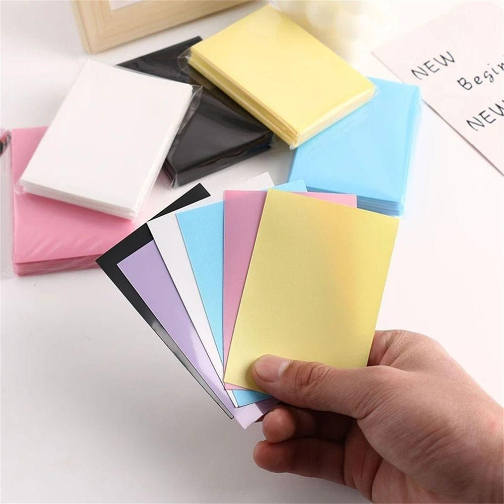 61x91mm Kpop Card Sleeves Frosted Cards Protector Cards Storage Bag Photocard Films Game Cards