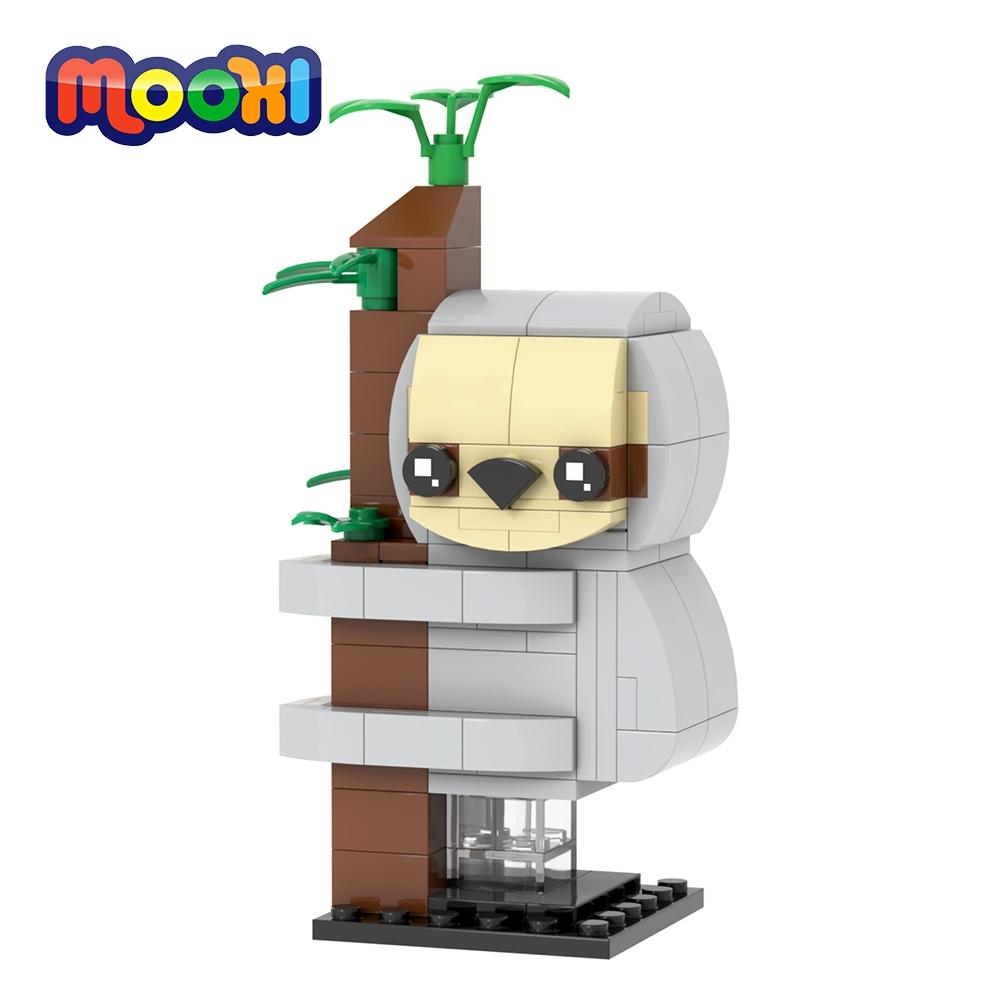 MOOXI Animal Series 144Pcs MOC Bricks Sloth Model BrickHeadsed DIY Building Blocks Kids Toys For Children Birthday Gifts MOC7232